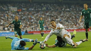 Video clip highlights bàn thắng trận Real Madrid 0-1 Real Betis