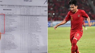 HÀI HƯỚC: Toàn đội Indonesia đăng ký là tiền đạo ở vòng loại U23 châu Á 2020