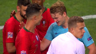 De Ligt SỐC vì Ronaldo công khai rủ rê về Juventus sau chung kết UEFA Nations League