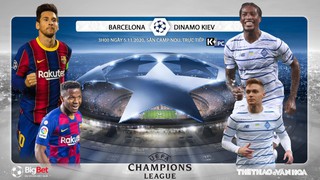 Soi kèo nhà cái Barcelona vs Dinamo Kiev. Vòng bảng Champions League. Trực tiếp K+ PC