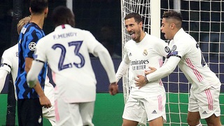 Inter Milan 0-2 Real Madrid: Hazard mở tài khoản ở C1. Inter Milan sắp bị loại