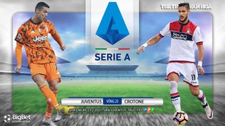 Soi kèo nhà cái Juventus vs Crotone. FPT Play trực tiếp bóng đá Italia Serie A