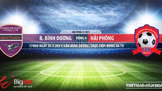 Soi kèo nhà cái Bình Dương vs Hải Phòng. BĐTV trực tiếp bóng đá Việt Nam