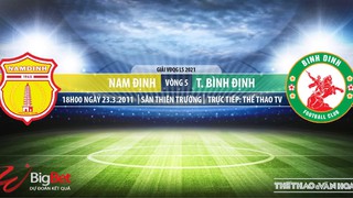 Soi kèo nhà cái Nam Định vs Bình Định. TTTV trực tiếp bóng đá Việt Nam