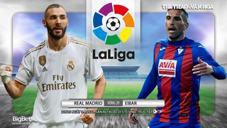 Soi kèo nhà cái Real Madrid vs Eibar. BĐTV trực tiếp bóng đá Tây Ban Nha