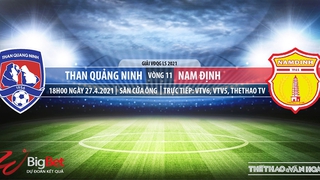 Soi kèo nhà cái Than Quảng Ninh vs Nam Định. VTV6 trực tiếp vòng 11 V-League