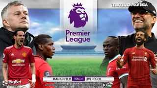 Soi kèo nhà cái MU vs Liverpool. K+, K+PM trực tiếp bóng đá Anh hôm nay