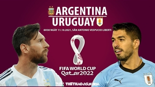 Soi kèo nhà cái Argentina vs Uruguay. Nhận định, dự đoán bóng đá World Cup 2022 (6h30, 11/10)