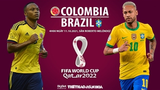 Soi kèo nhà cái Colombia vs Brazil. Nhận định, dự đoán bóng đá World Cup 2022 (4h00, 11/10)