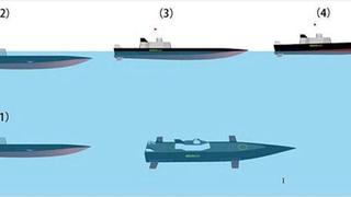 Trung Quốc chế tạo tàu chiến có thể biến thành tàu ngầm tàng hình
