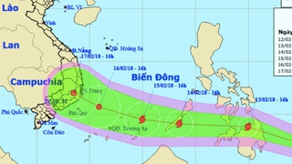 Bão Sanba khả năng sẽ đi vào Biển Đông ngày 30 Tết, miền Bắc nhiệt độ tăng dần