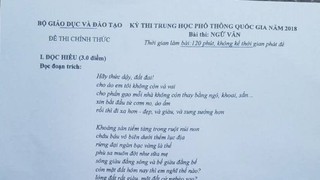 Những góc nhìn trái chiều quanh đề thi văn THPT quốc gia 2018