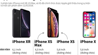 ĐỒ HỌA: 'Soi' chi tiết 3 phiên bản iPhone Apple mới trình làng