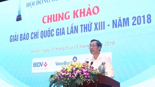 Chấm chung khảo Giải Báo chí quốc gia lần thứ XIII, năm 2018