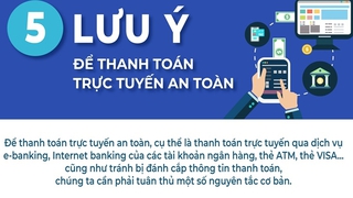 5 lưu ý để thanh toán trực tuyến an toàn