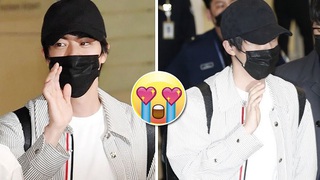 Xuất hiện nổi bật ở sân bay, Jin BTS có ngay biệt danh mới
