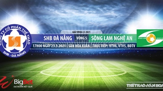 Soi kèo nhà cái SHB Đà Nẵng vs SLNA. VTV6 trực tiếp bóng đá Việt Nam hôm nay