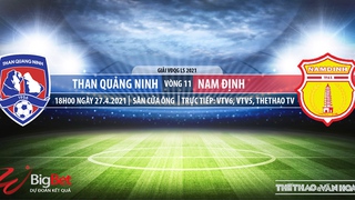 Kèo nhà cái Quảng Ninh vs Nam Định. VTV6. VTV5. Trực tiếp bóng đá Việt Nam hôm nay