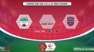 VIDEO trực tiếp HAGL vs Bình Dương: VTV6 trực tiếp bóng đá hôm nay (17h00, 20/7)