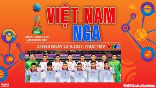 VIDEO Futsal Việt Nam vs Nga, Futsal World Cup 2021