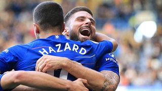 Hazard-Giroud, kẻ tung người hứng ở Stamford Bridge