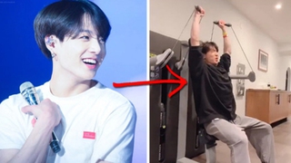 Xem Jungkook ‘lợn cơ bắp’ của BTS tập gym