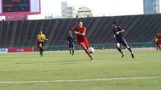 Hòa U22 Thái Lan 0-0, U22 Việt Nam đứng nhất bảng A