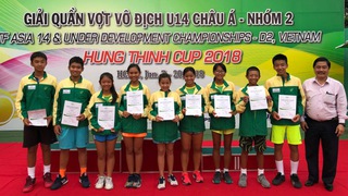 Việt Nam vô địch giải quần vợt U14 nhóm 2 châu Á