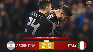 Argentina 2-0 Italy: Vắng Messi, Argentina vẫn thắng thuyết phục. Di Biagio ra mắt thất bại