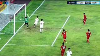U19 Việt Nam: Xà ngang cột dọc 3 lần liền từ chối bàn thắng của U19 Hàn Quốc