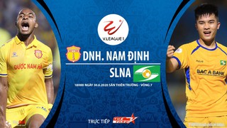 Soi kèo bóng đá Nam Định vs SLNA. Trực tiếp bóng đá Việt Nam. V-League 2020