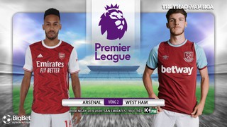 Soi kèo nhà cái. Arsenal vs West Ham. Vòng 2 Ngoại hạng Anh. Trực tiếp K+PM