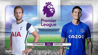 Soi kèo bóng đá. Tottenham vs Everton. Vòng 1 Ngoại hạng Anh. Trực tiếp K+PM