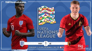 Soi kèo nhà cái. Anh vs Bỉ. Vòng bảng UEFA Nations League. Trực tiếp K+PM, BĐTV