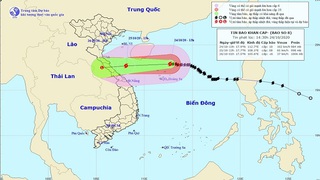 Áp thấp nhiệt đới gây mưa to từ Nghệ An đến Thừa Thiên - Huế, bão số 9 tiếp tục mạnh thêm