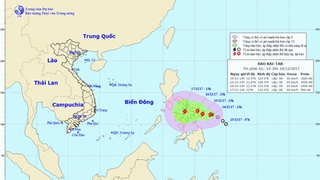 Bão Kai-tak di chuyển chậm theo hướng Tây, diễn biến phức tạp