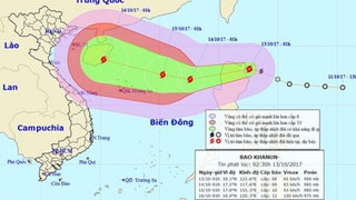 Trong 24 đến 48 giờ tới, bão số 11 di chuyển theo hướng Tây Nam