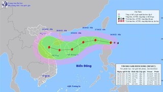 Tối 16/10 bão NESAT đi vào Biển Đông, giật cấp 12, có khả năng mạnh thêm