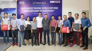 Tưng bừng lễ trao giải thưởng dự đoán World Cup 2018