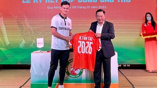 Hồ Tấn Tài mong cùng Topenland Bình Định đua vô địch V League