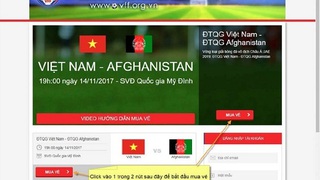 Cách mua vé bóng đá online trận bán kết Việt Nam vs Philippines