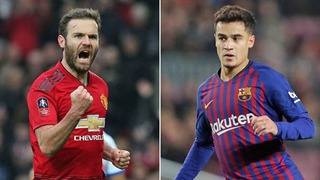 CHUYỂN NHƯỢNG M.U 31/1: Juan Mata xuất hiện ở Barcelona, M.U kích hoạt ‘bom tấn’ Coutinho