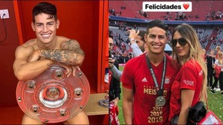 James Rodriguez khoe bạn gái mới bốc lửa ngày Bayern vô địch Bundesliga