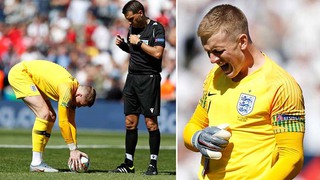 Thủ thành Pickford gây sốt khi vừa phá penalty, vừa sút thành công giúp Anh hạ Thụy Sỹ