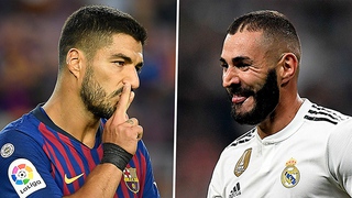 Trực tiếp bóng đá Atletico vs Real Madrid: Trận chiến của Suarez và Benzema