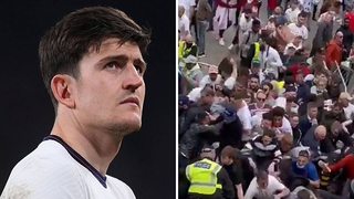 Cha Harry Maguire bị thương trong vụ hỗn loạn ở chung kết EURO