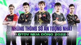 Những thông số ấn tượng Đấu Trường Danh Vọng mùa Đông 2022: Tuyển thủ V Gaming chiếm ưu thế