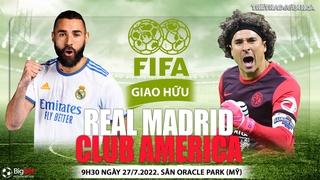 Soi kèo nhà cái Real Madrid vs Club America. Nhận định, dự đoán bóng đá Giao hữu CLB (09h30, 27/7)