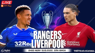 Soi kèo nhà cái Rangers vs Liverpool. Nhận định, dự đoán bóng đá cúp C1 (2h00, 13/10)