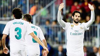 Video clip highlights bàn thắng Malaga 1-2 Real Madrid: Isco rực sáng khi trở lại La Rosaleda